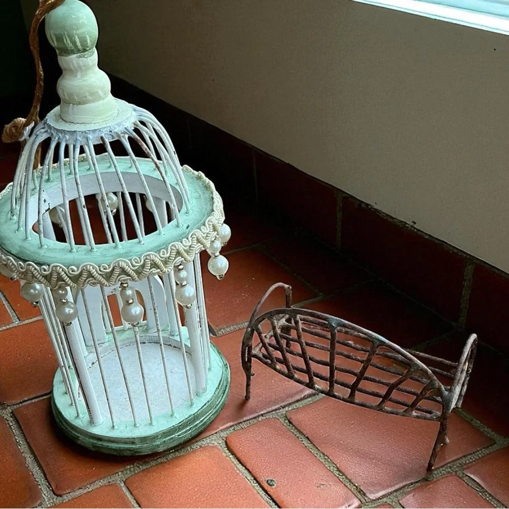 Vintage fairy garden